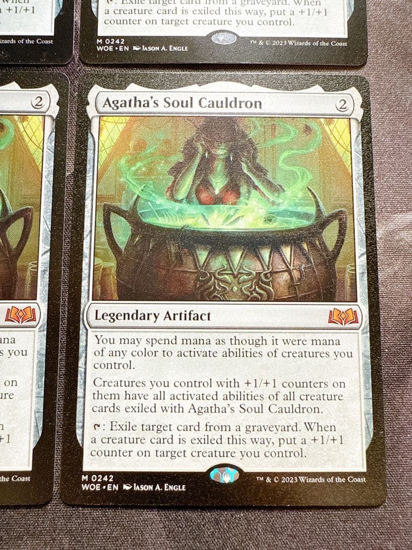 アガサの魂の大釜　英語　4枚セット