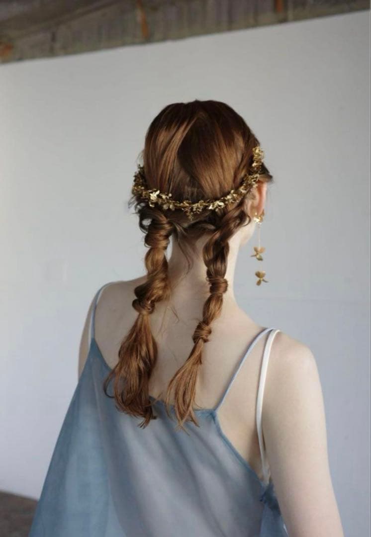 flua 花冠 ヘッドカチューシャ ブライダルアクセサリー