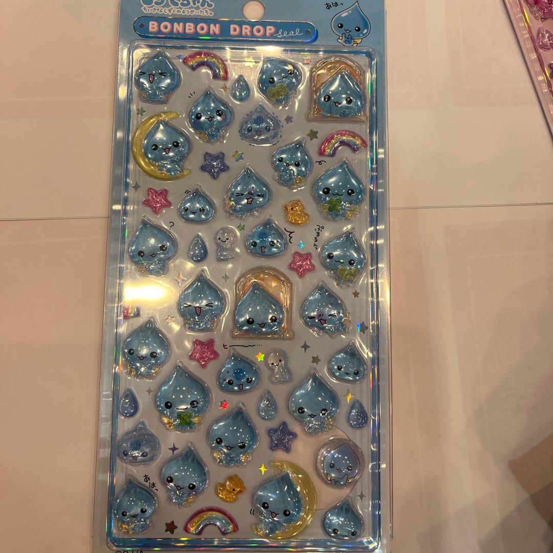 しずくちゃん　ボンボンドロップシール