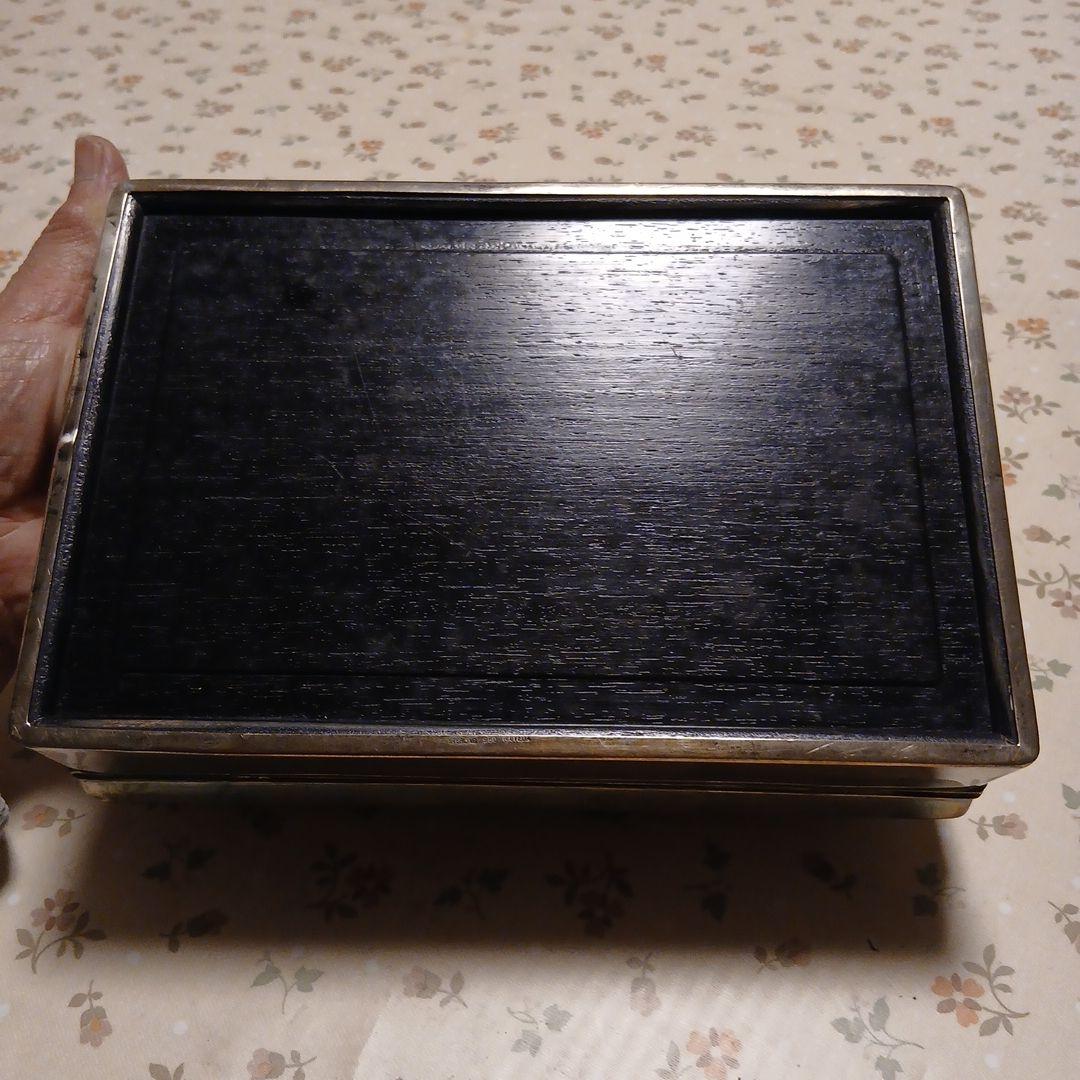 スターリングシルバー950モノグラム入り葉巻ケース