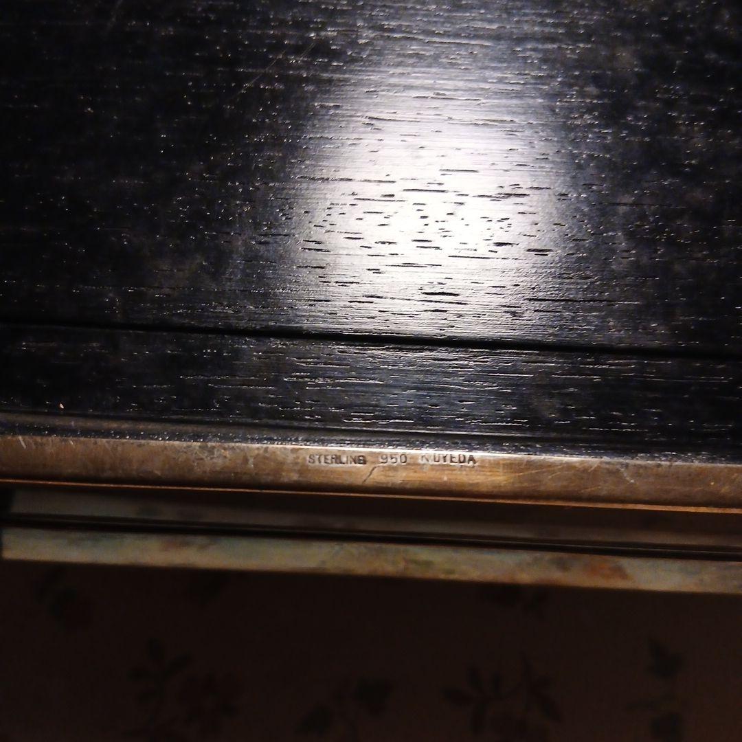 スターリングシルバー950モノグラム入り葉巻ケース