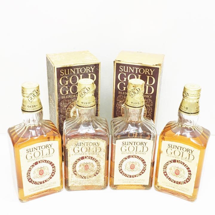 未開栓/サントリー/ウイスキー/ゴールド/4本/720ml/42％/a80