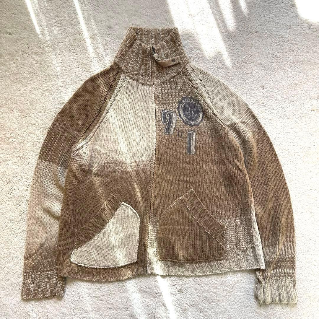 90s vintage DIESEL アーカイブ　ドライバーズニット ジャケット