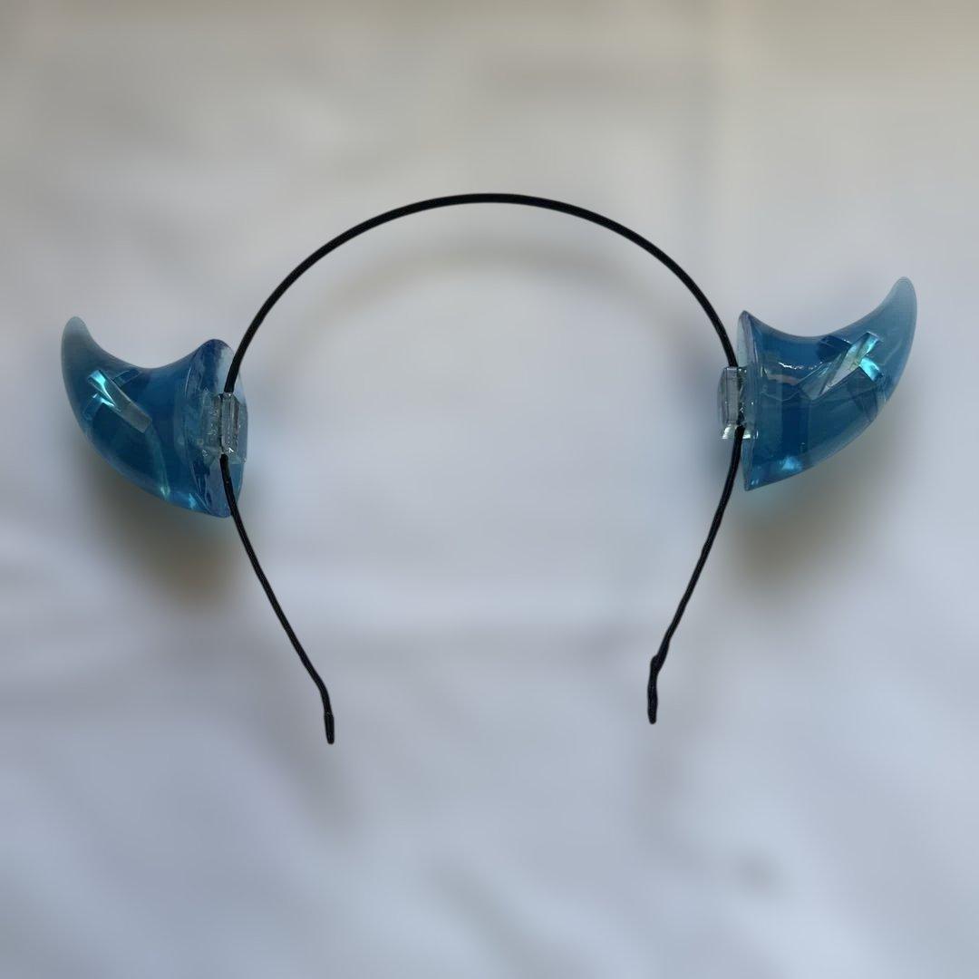 ⭐︎新品未使用⭐︎リリコラム ツノカチュ 透明ブルー