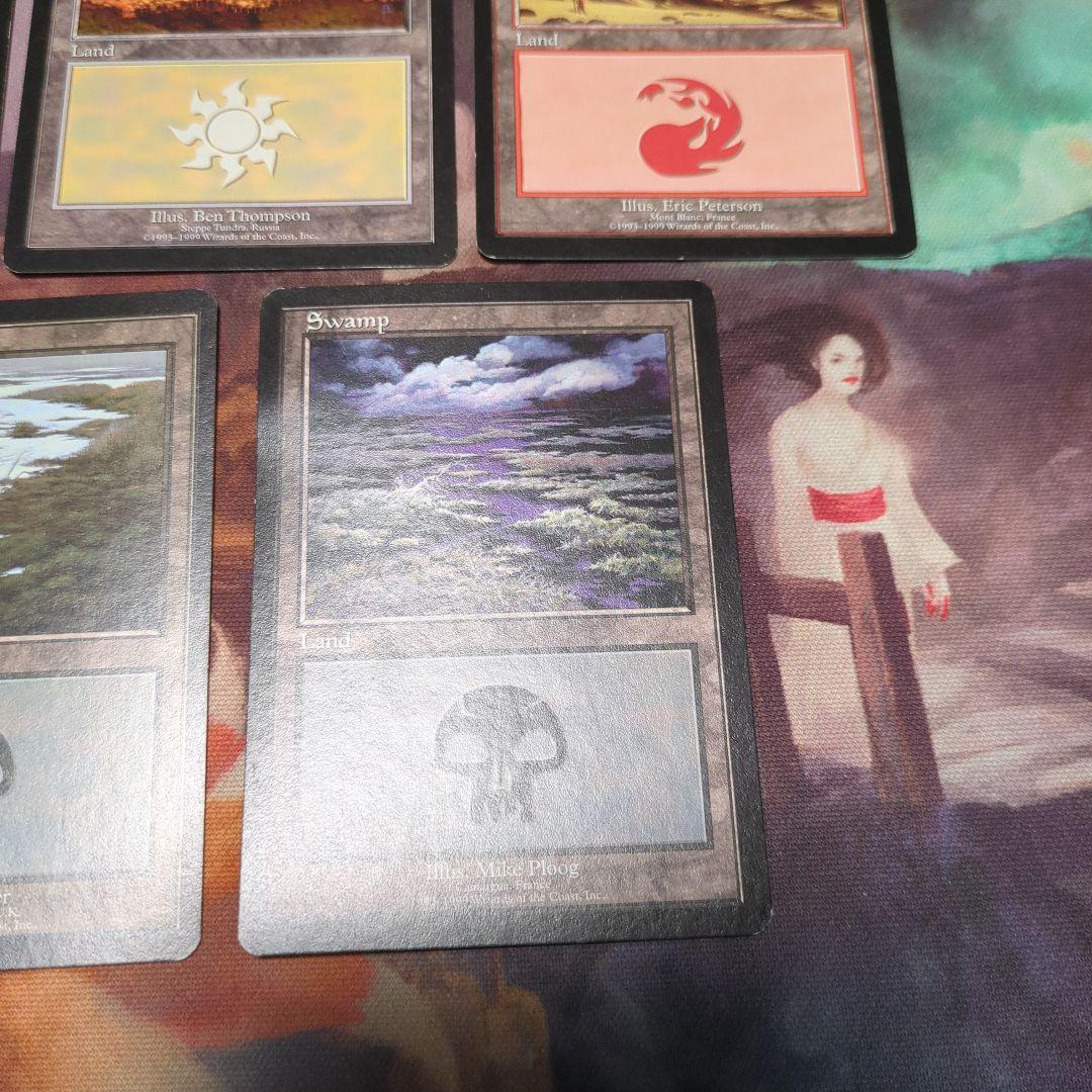 MTG　ユーロランド　平地　森　沼　山　5種セット