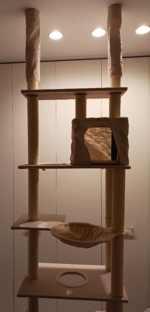 ちぃ 突っ張り型キャットタワー CCCT-4060T