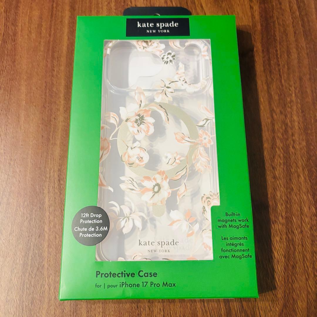 ケイトスペード iPhone17ProMax 花柄 MagSafe
