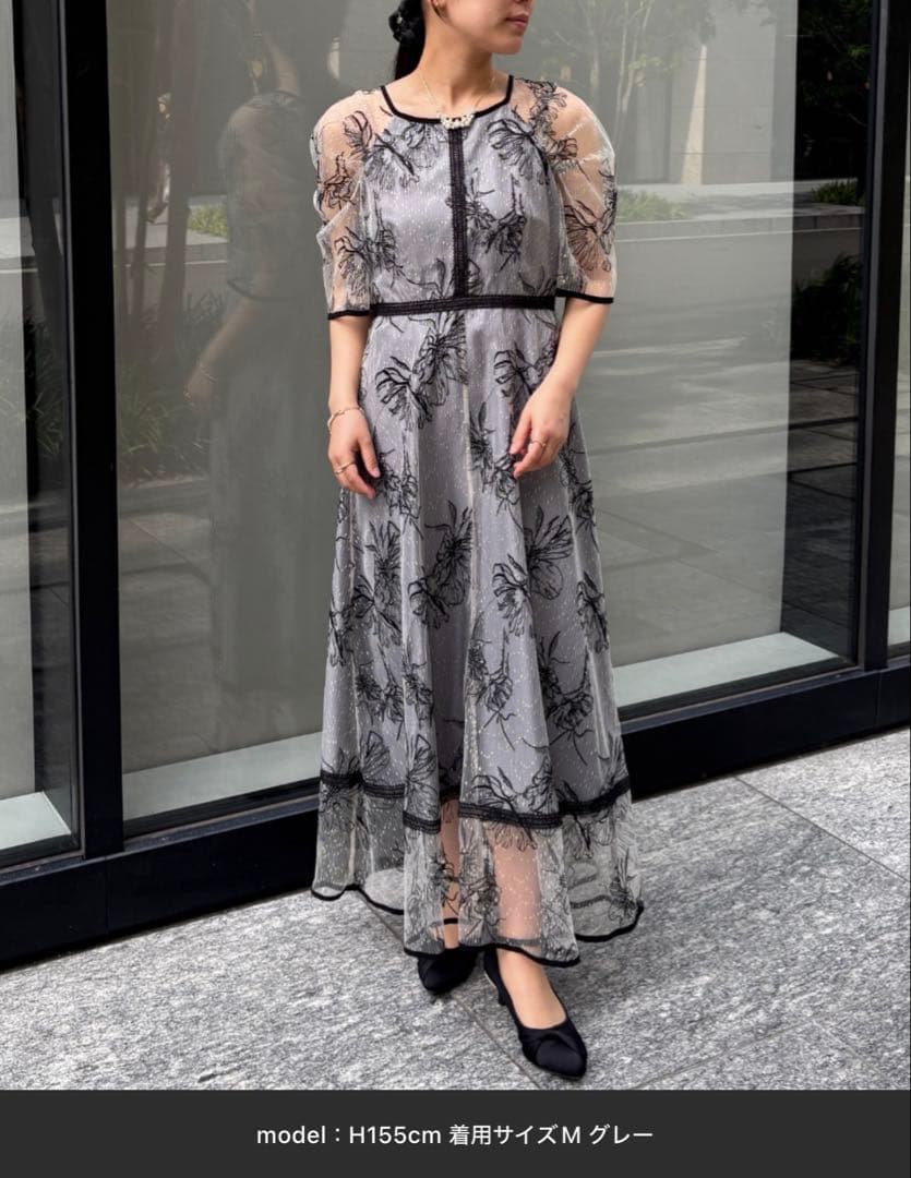 dorrydoll ドローイングフラワードレス　結婚式　オケージョン　ワンピース