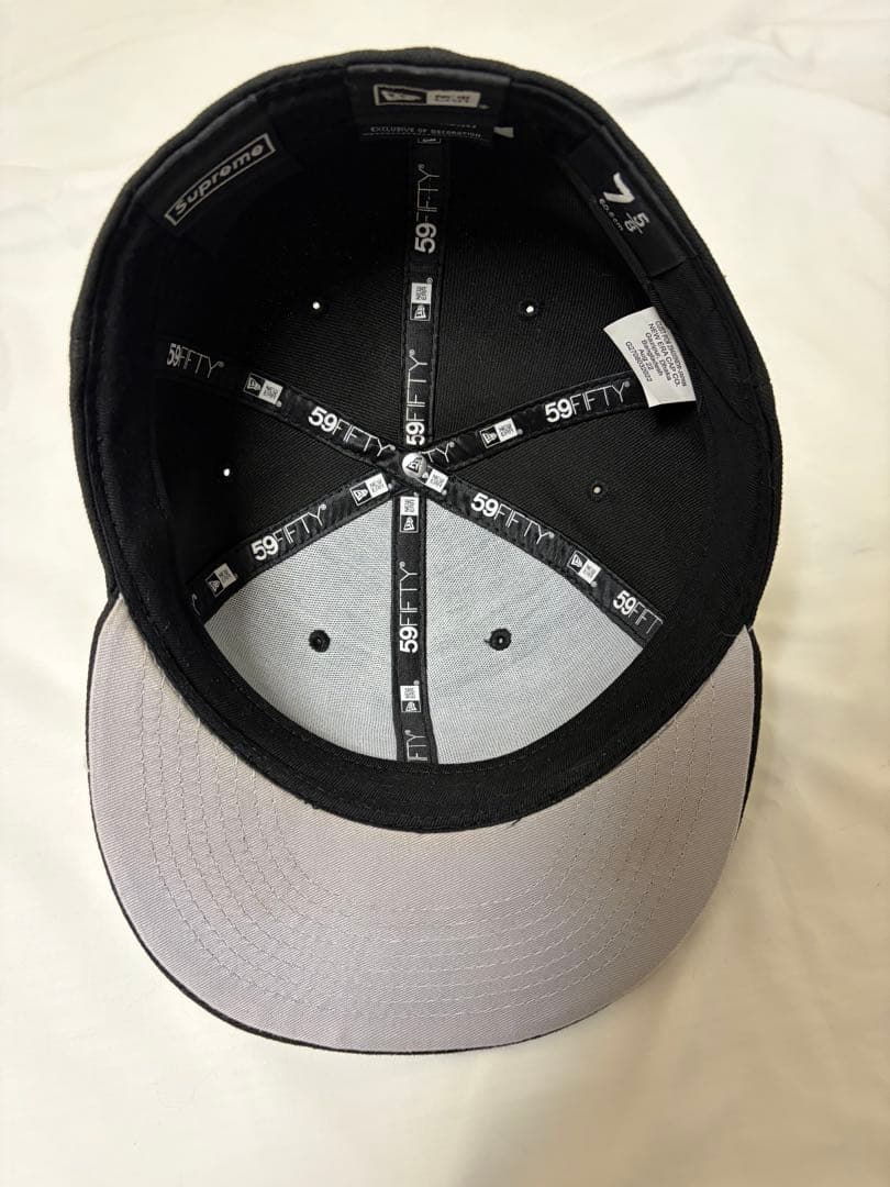 美品　Supreme　S Logo　ツノ　New Era　FW22　\"Black