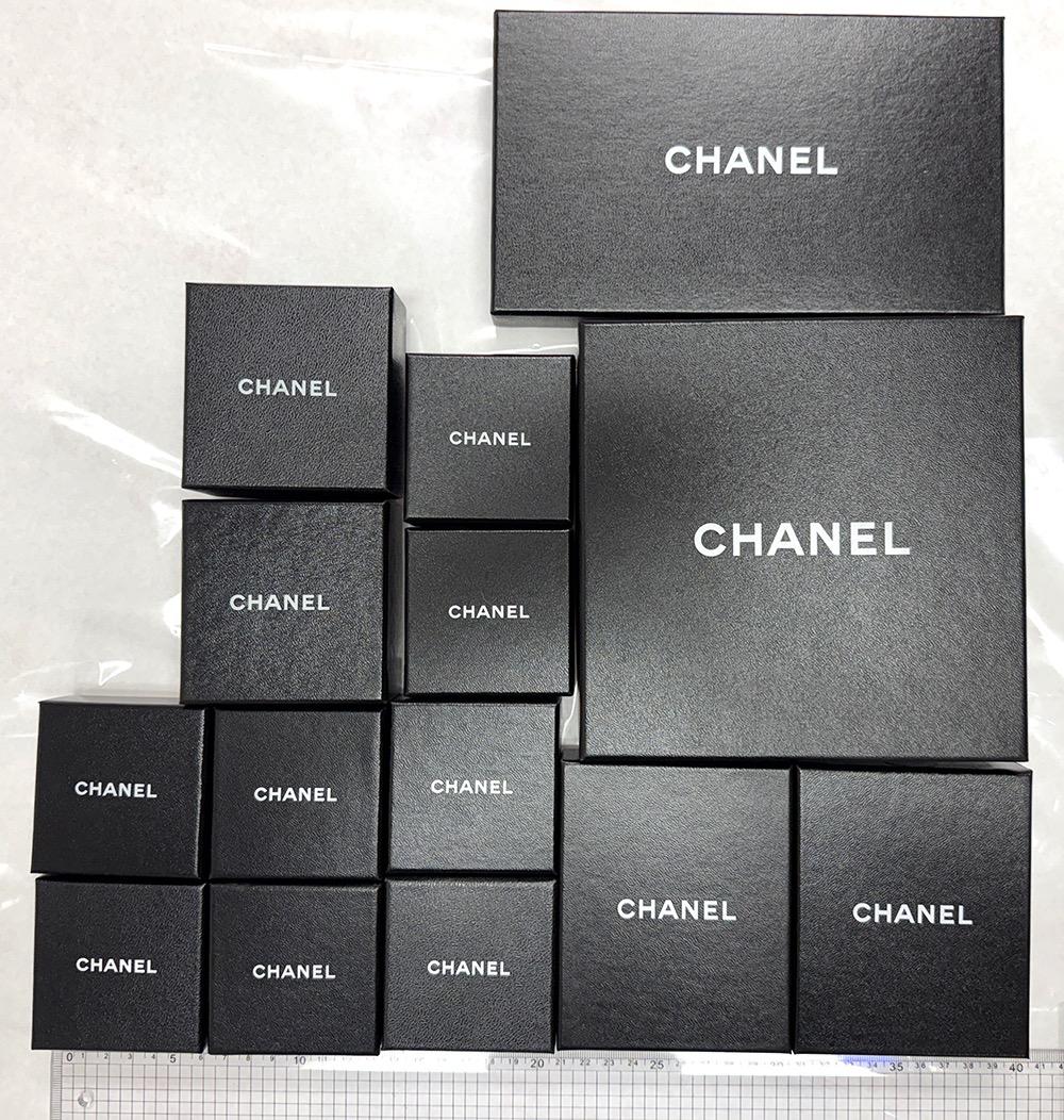 シャネル空箱 14個 ギフト袋 9枚 黒 セット