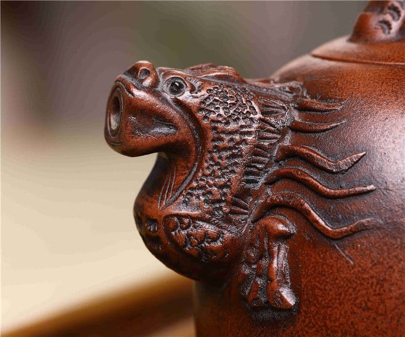 龍茶壺  中国古美術  宜興  紫砂壺・急須・茶道具