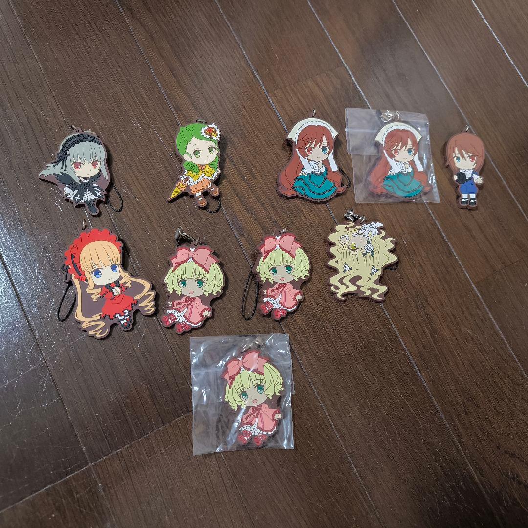 ローゼンメイデン ラバーストラップ 第1〜7ドールセット 合計10個