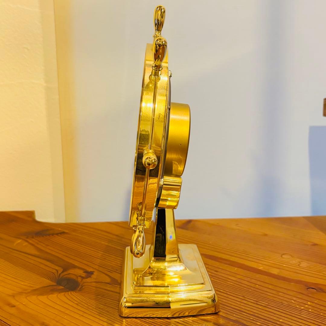 SEIKO クオーツ 世界時計 ゴールド 置時計 動作品 セイコー QZ394G