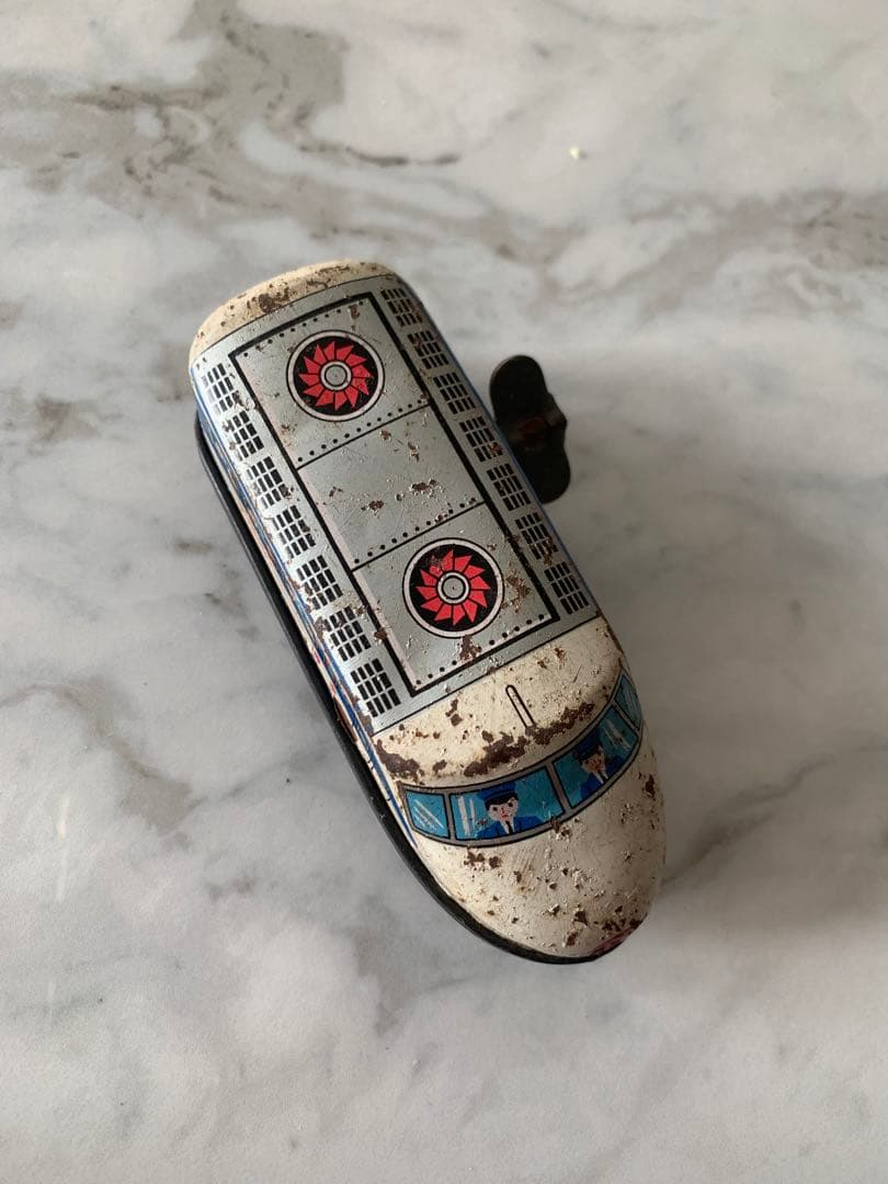 昭和レトロ　電車　ブリキ電車　ゼンマイ電車