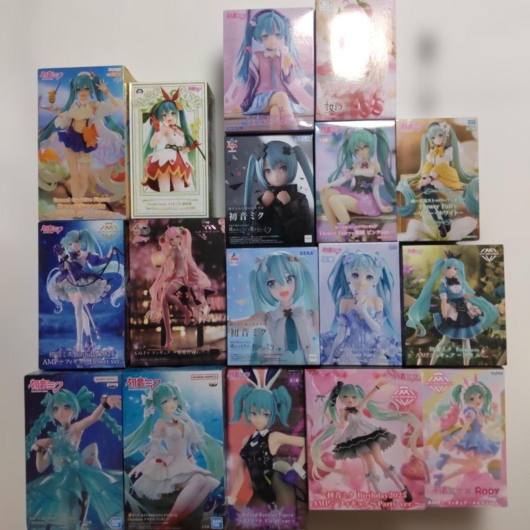 初音ミク 桜ミク プライズ景品 フィギュア 17体セット