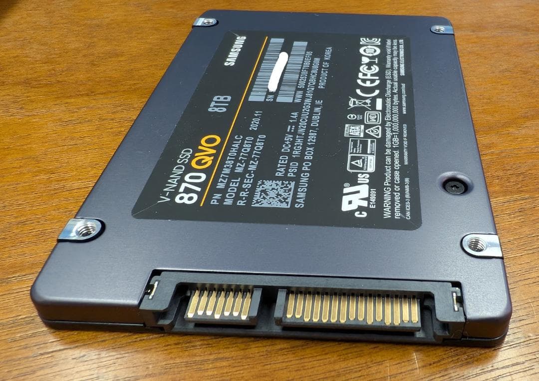 [送料無料] Samsung 870 QVO 8TB MZ-77Q8T0B/IT