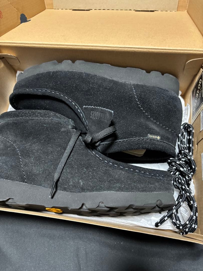 CLARKS Wallabee ゴアテックス ブラック