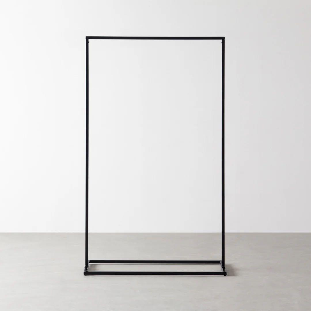 KANADEMONO シンプル アイアン ハンガーラック　W90