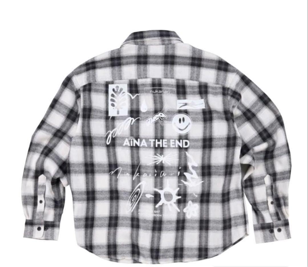 アイナジエンド ワンマンツアーグッズ 隠れ刺繍サイン入りチェックシャツ