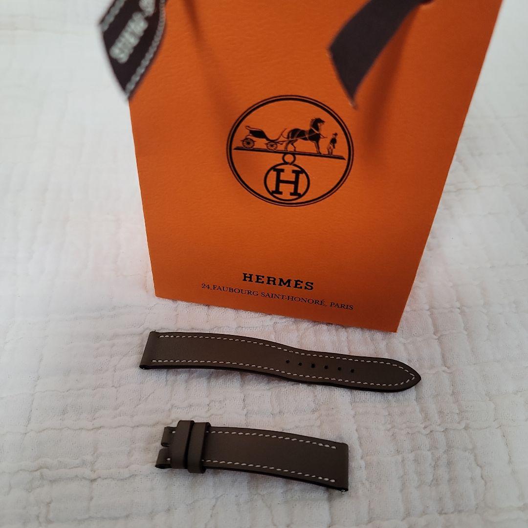 HERMES 腕時計 レザーバンドのみ エトゥープ 付け替え用