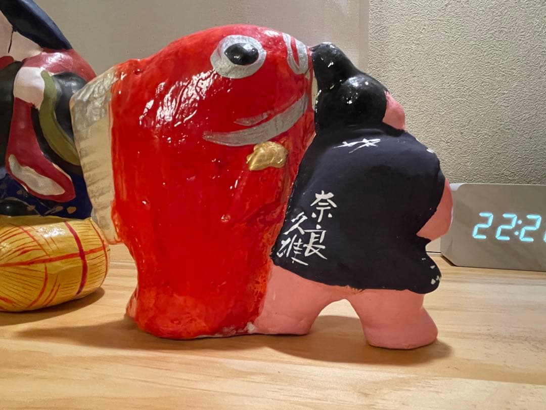 土雛 中野土人形 4体セット 【奈良久雄】 うち1体サイン入り！