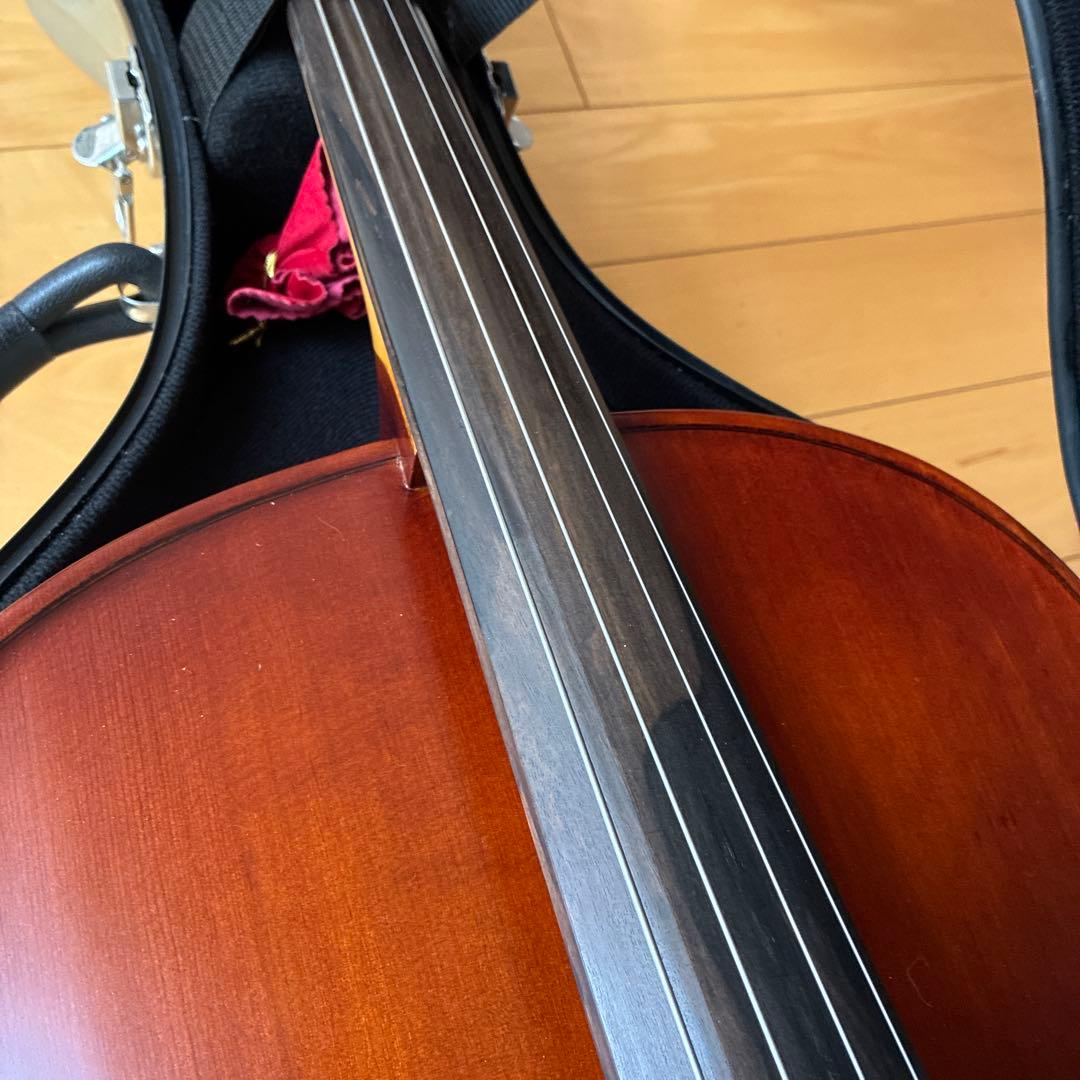 チェロ フルサイズ 4/4 美品 ハードケース付き ヤマハ 弓 黒澤楽器 下倉