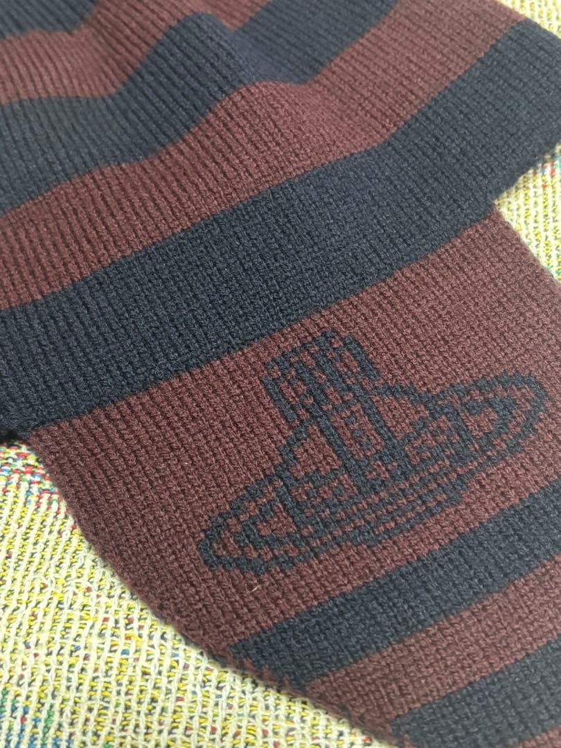 viviennewestwood フラップ付きワッチ ニット帽 ネイビー y2k