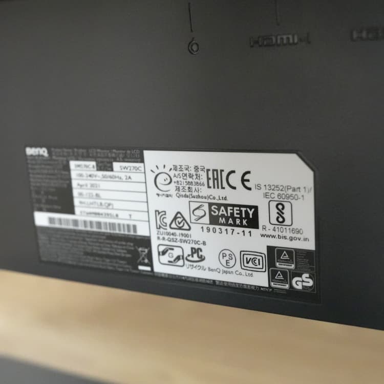 BenQ ブラック ディスプレイ フード付き