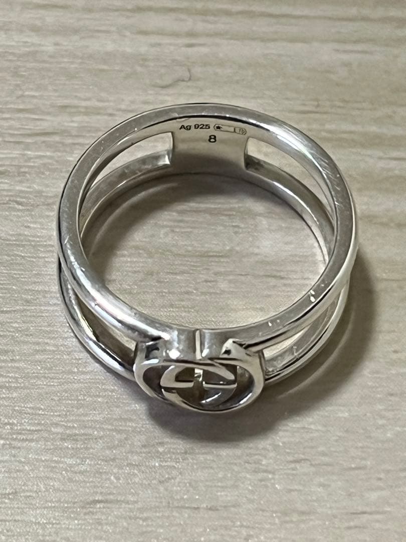 あ*あ様 グッチ　GUCCI 指輪　ダブルリング　8号