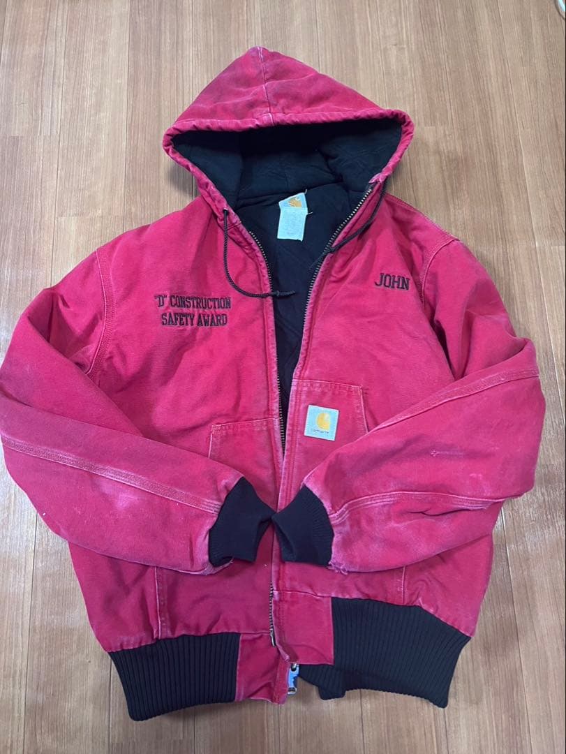 90s Carhartt アクティブジャケット レッド 企業系