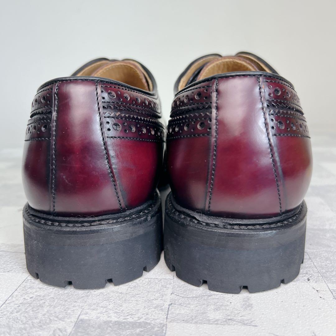 美品 BERWICK バーウィック ウイングチップ メダリオン 25.5cm