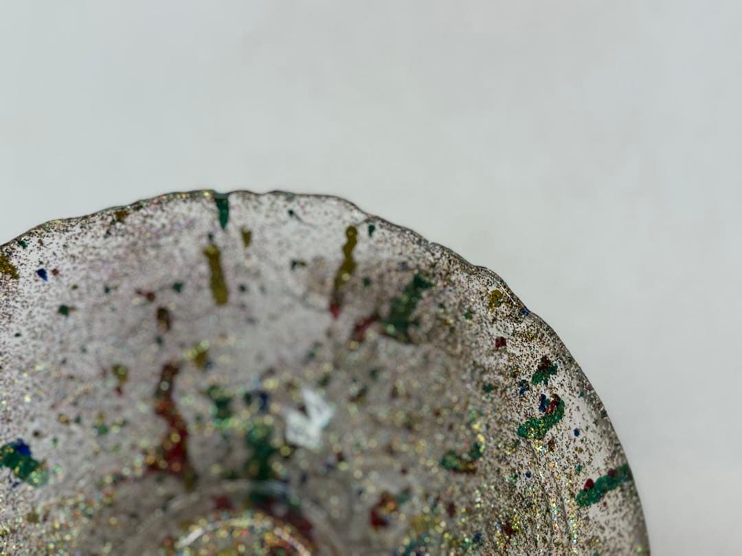 坂田甚内作　深甚文金彩ガラス鉢　ビッグバンシリーズ　送料込み250611