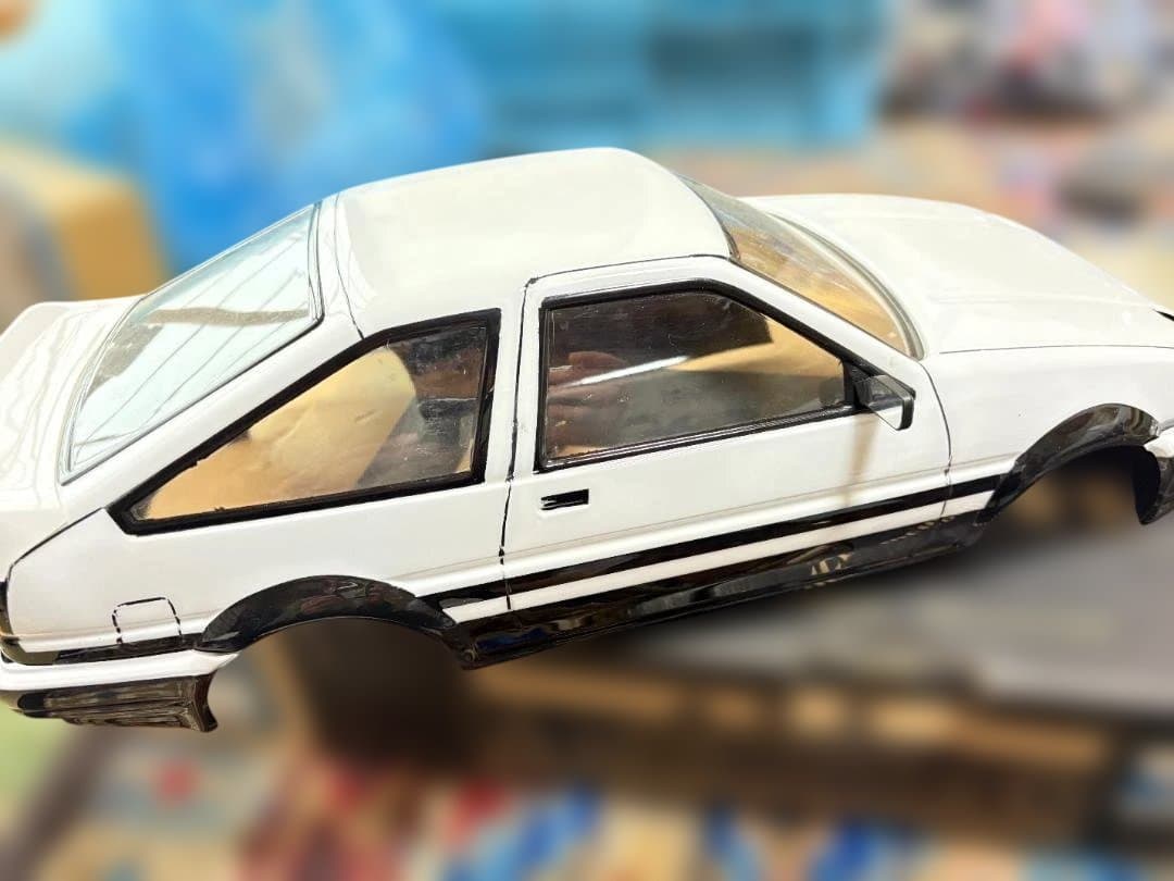 1/10RC用 トヨタ AE86 スプリンタートレノ 2ドア ライト開閉カスタム