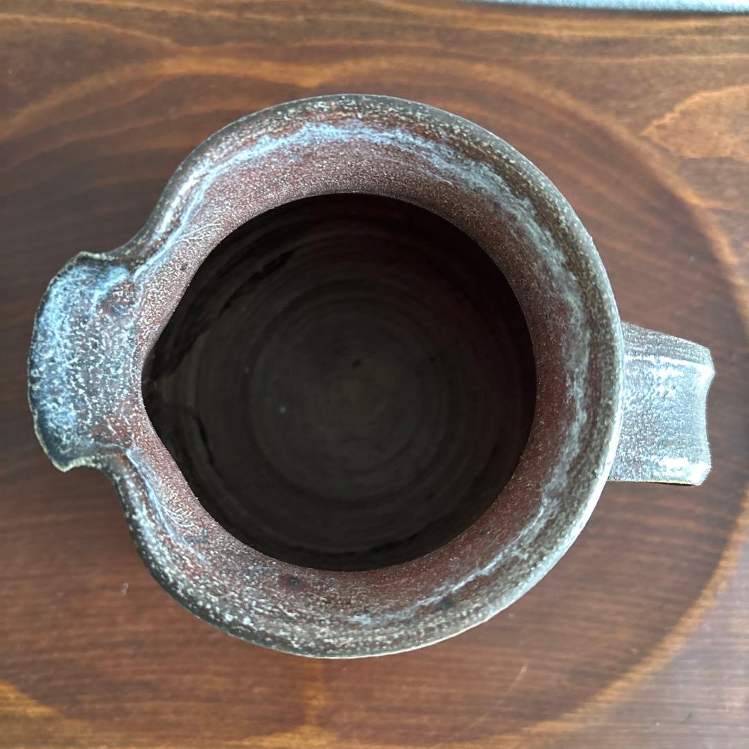 櫛掻き ピッチャー 塩釉 民藝