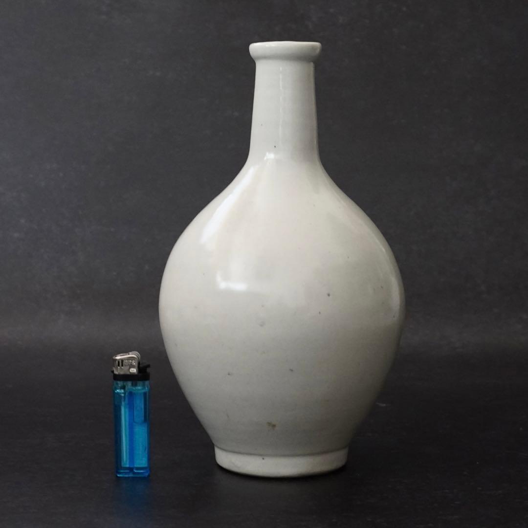 SNT587 古伊万里 江戸後期頃 白磁 徳利 陶磁器 状態◎