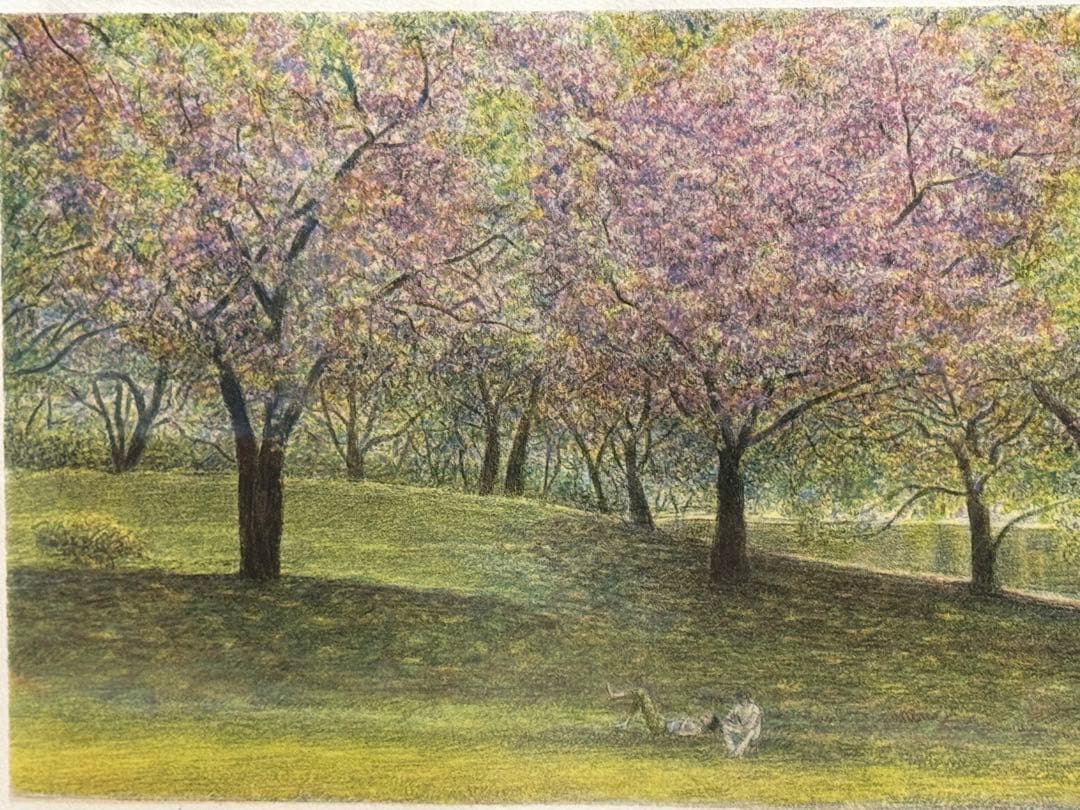 Harold Altman lithographレスティングカップル　リトグラフ