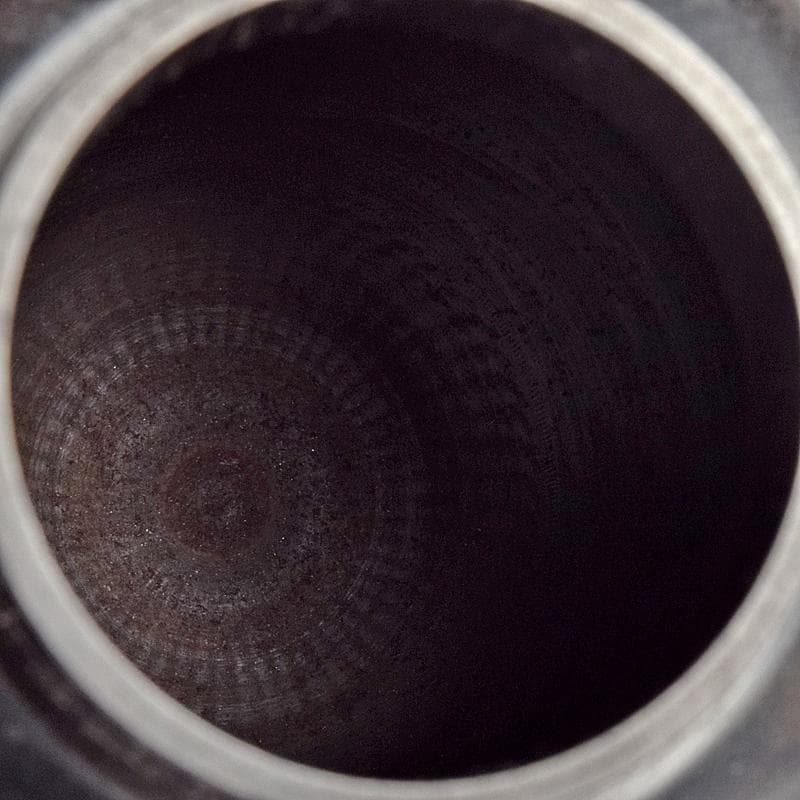 茶道具　雲州佐幸作　黒檀茶壷　茶心壷　約376g　共箱　V　R9362