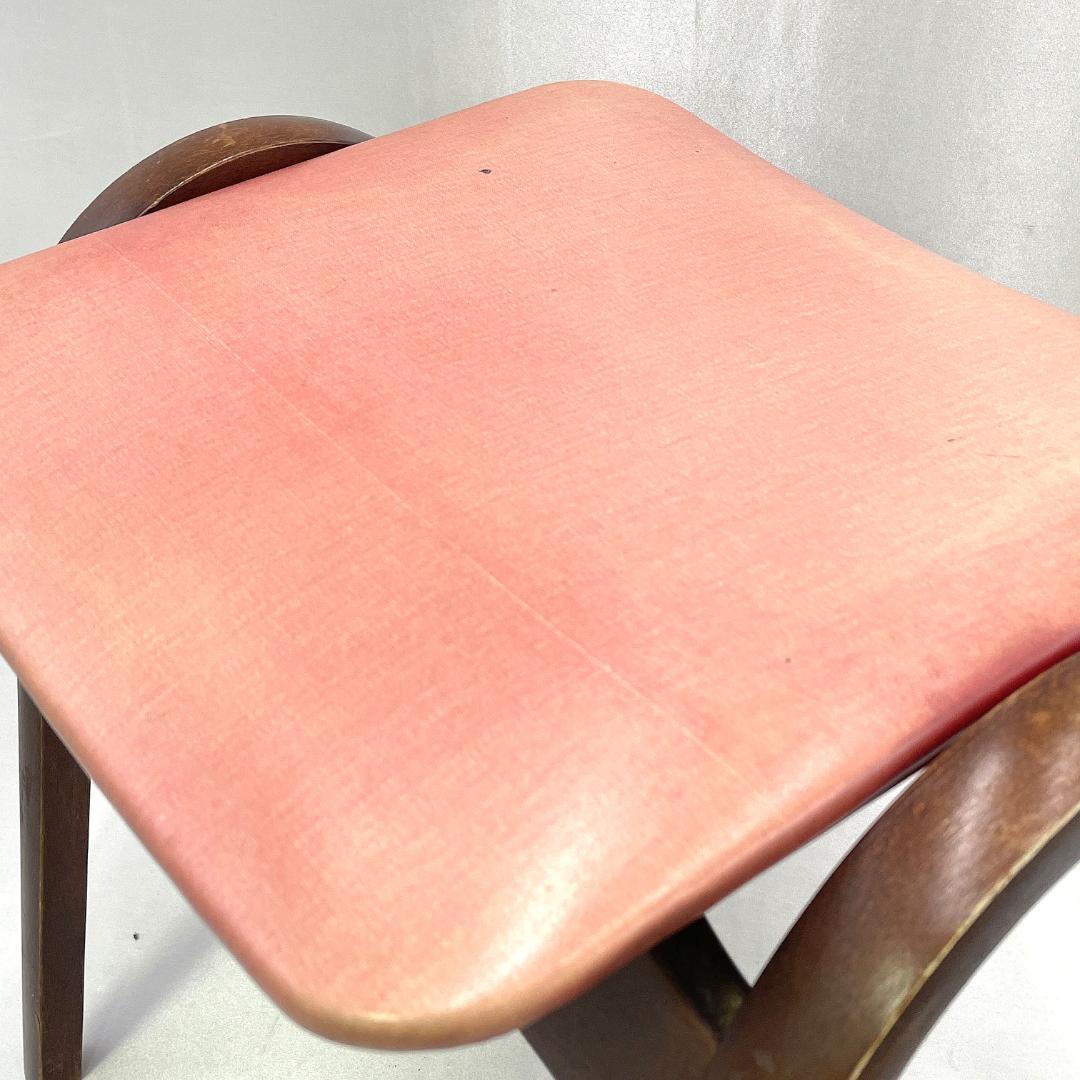 秋田木工 剣持勇 スタッキングスツール 曲げ木 2脚セット 昭和レトロ