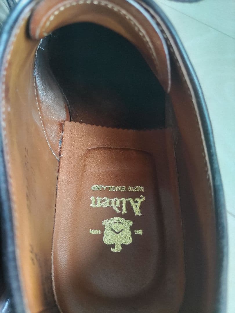 オールデン　コードバン　Uチップ　スクエアトウ　バリーラスト　濃茶　マホガニー