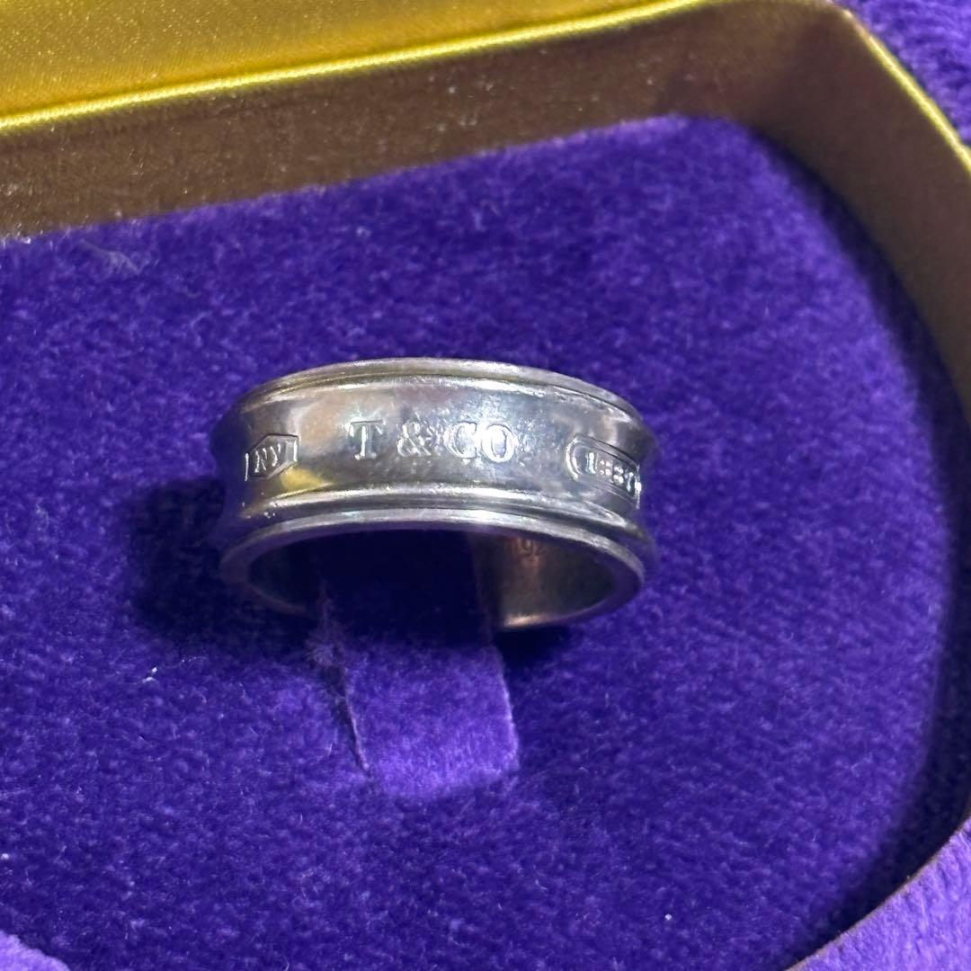 TIFFANY ティファニー 925Ti ナロー リング シルバー×チタン