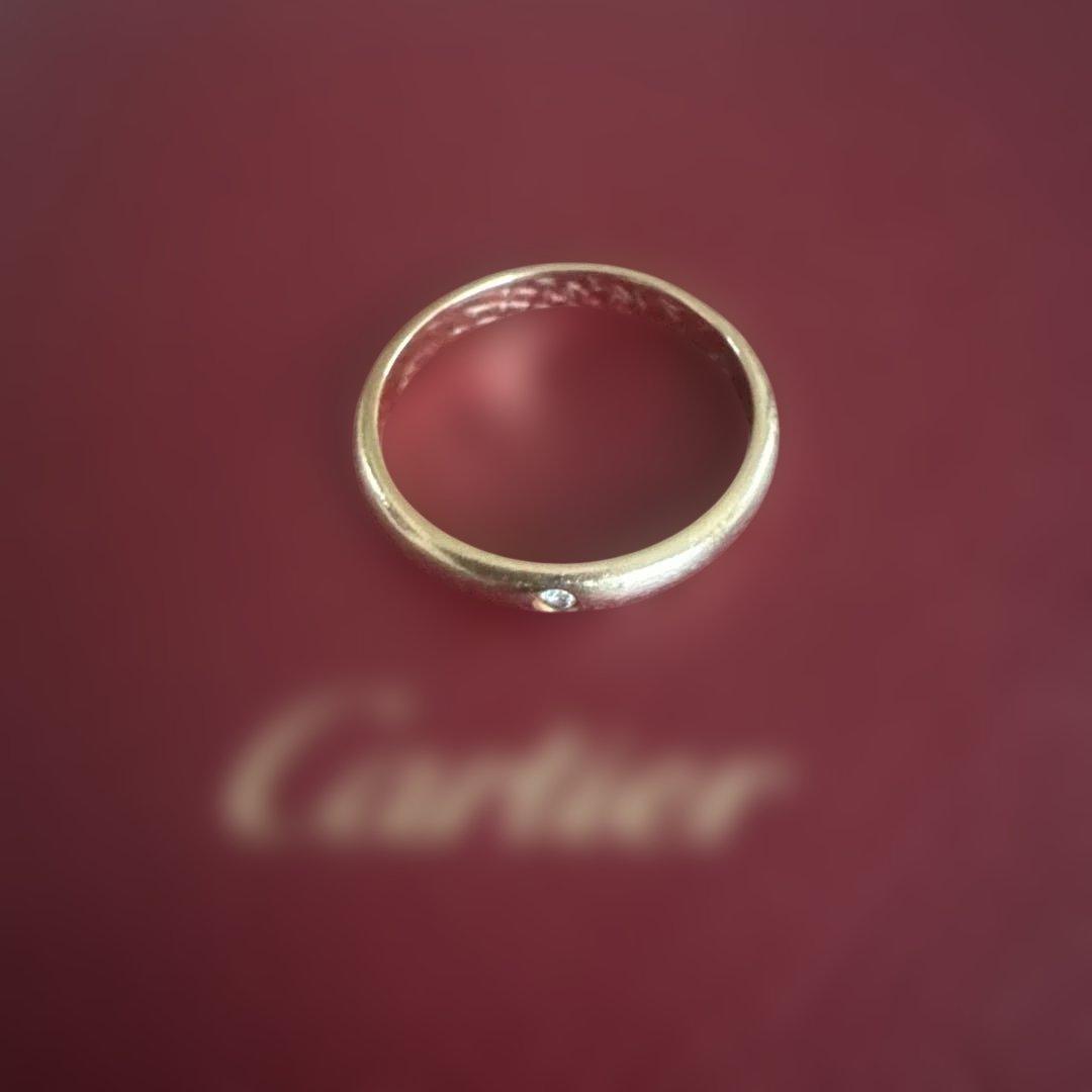 Cartier ゴールドリング サイズ49 ダイヤモンド付き