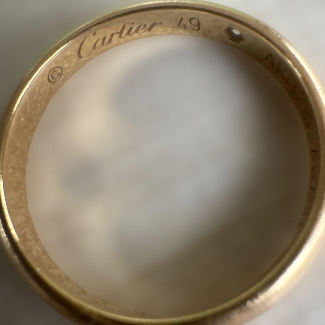 Cartier ゴールドリング サイズ49 ダイヤモンド付き