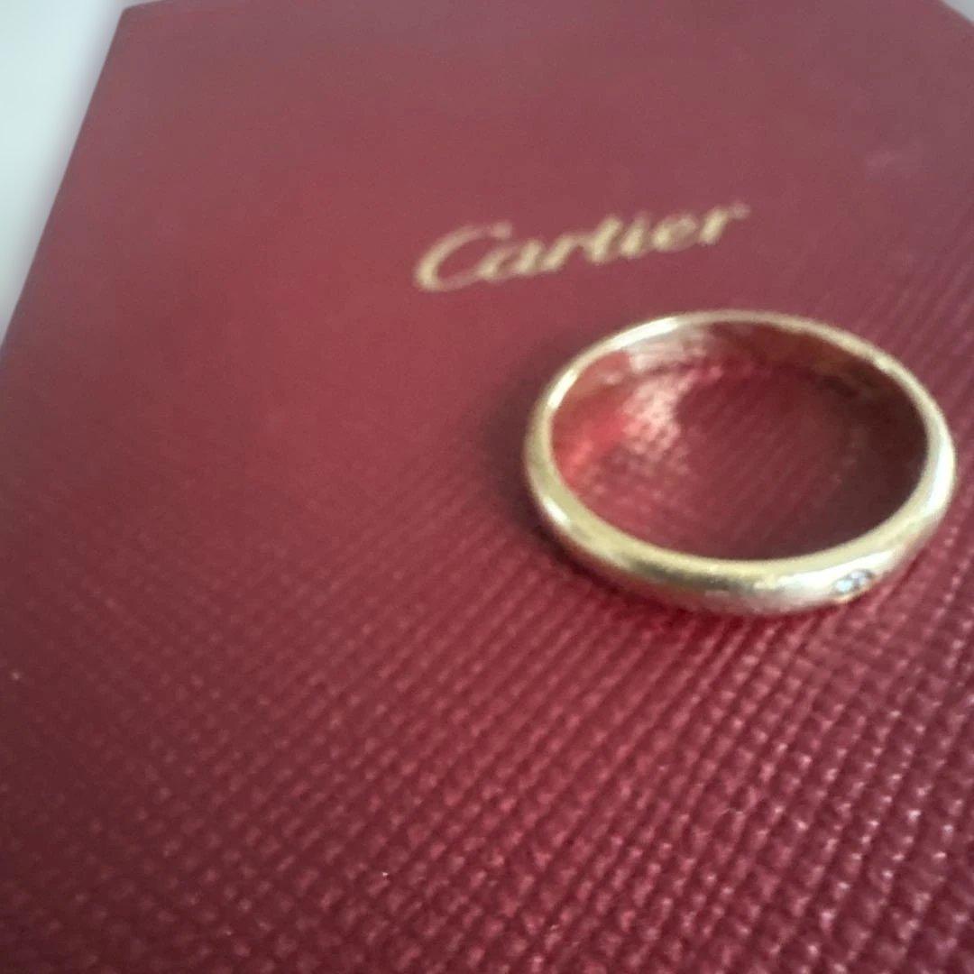 Cartier ゴールドリング サイズ49 ダイヤモンド付き