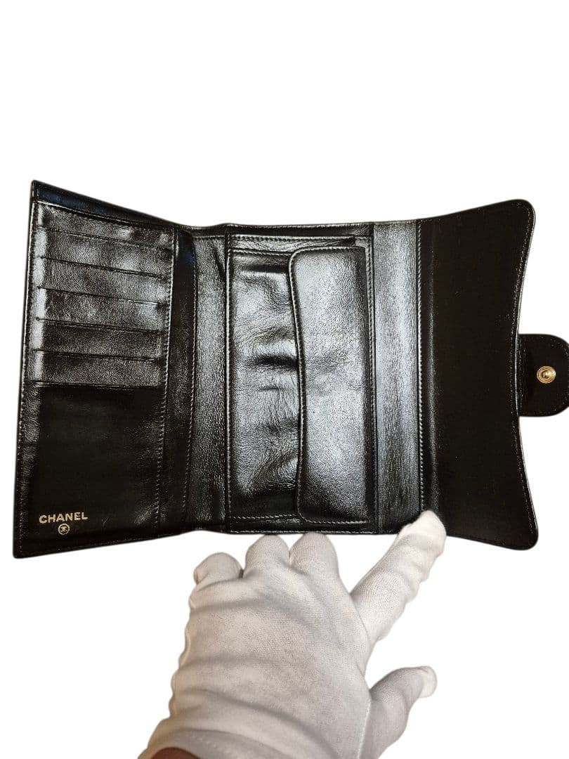 CHANEL　シャネル　マトラッセ　ラムスキン　長財布