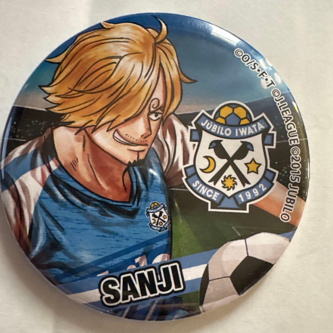 ワンピース Jリーグコラボ缶バッジ6種セット ジュビロ磐田 オマケ付き