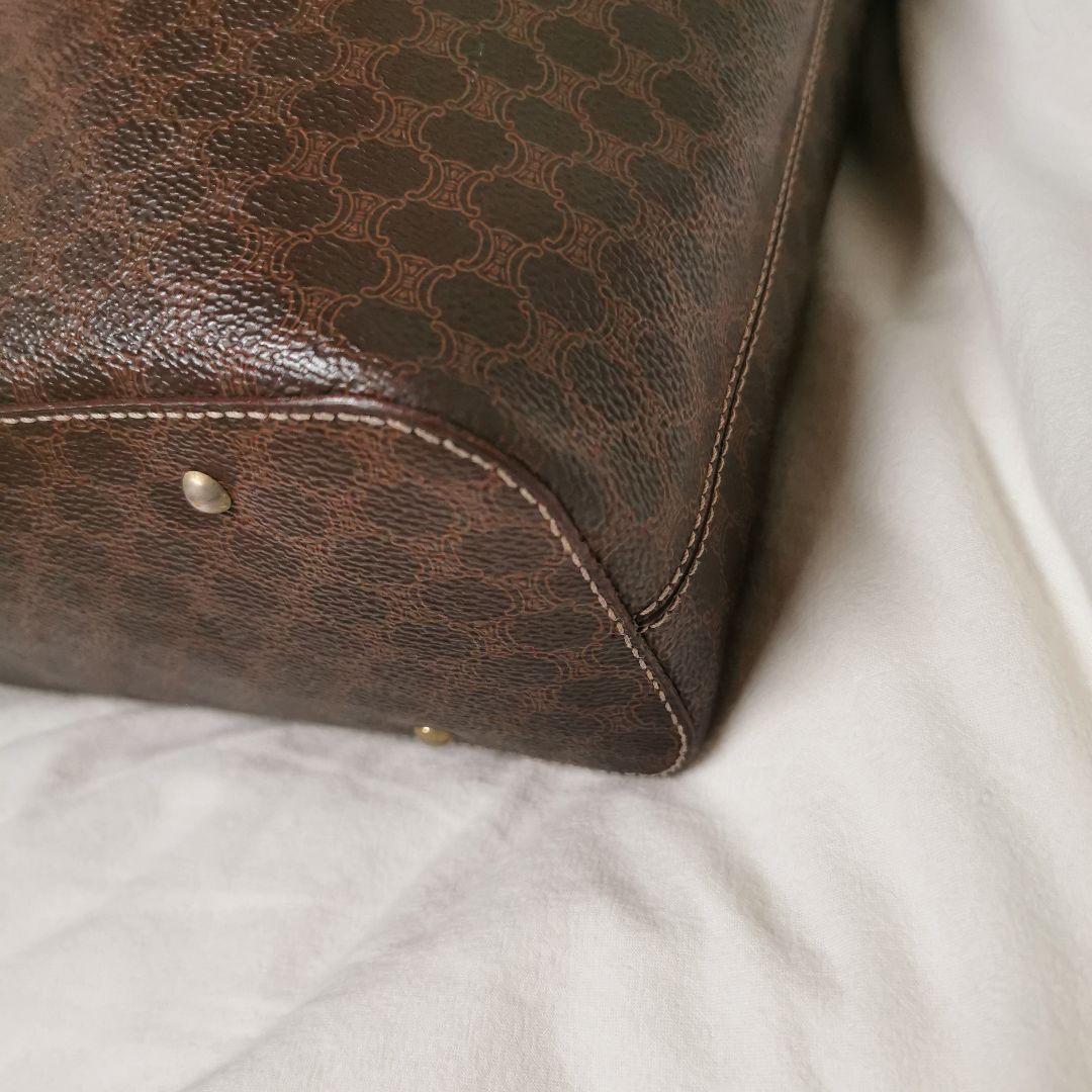 セリーヌ ショルダーバッグ PVC レザー サークル金具 マカダム