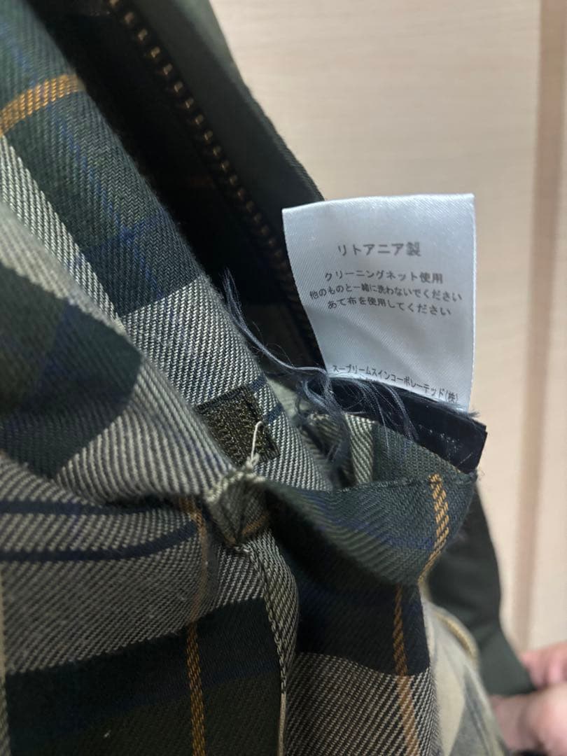 Barbour◆ジャケット/38/ポリエステル/KHK/1802379ノンオイル