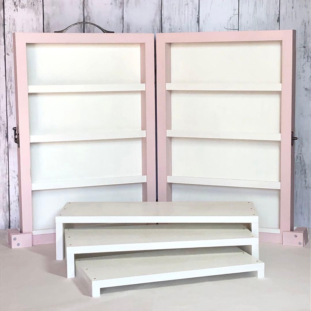 ♡ひ　トランク型什器　ディスプレイ台　２点　イベント什器　アクセサリー什器