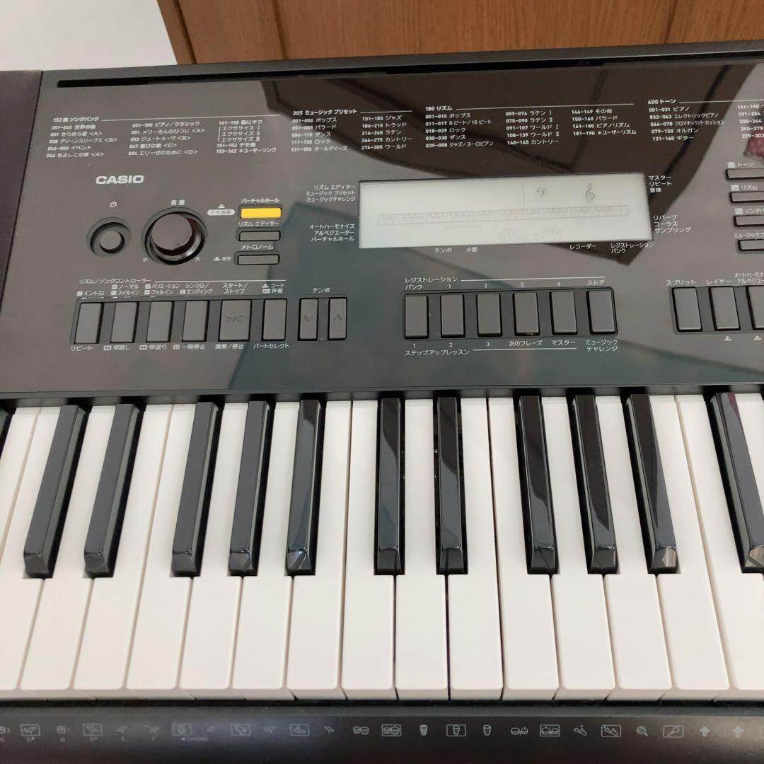 CASIO WK-245 電子ピアノ キーボード アダプタ　スタンド　76鍵盤