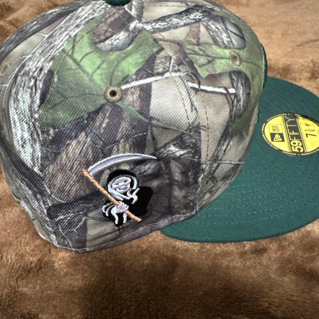 【新品未使用】Supreme NEWERA Sロゴ キャップ　カモ柄